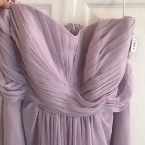 Iris Chiffon Strapless Bridesmaid Dress